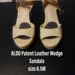 ALDO Patent Leather Wedge size 8.5M